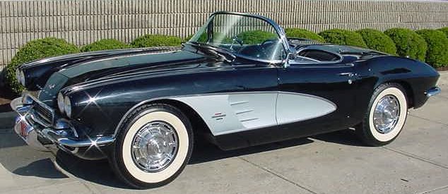 1961 Black Convertible Corvette
