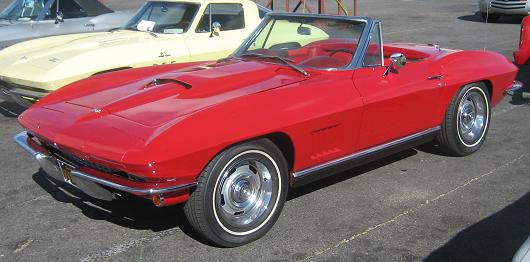 1967 Red Convertible Corvette