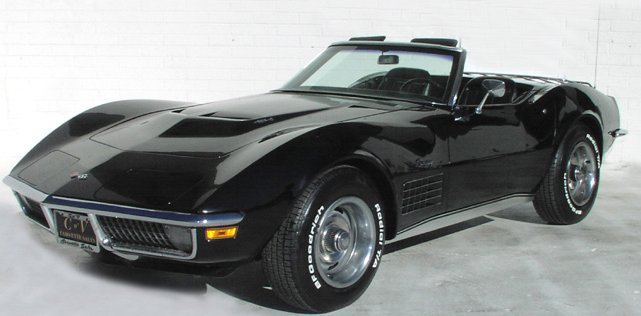 1971 Black LT-1 Convertible Corvette