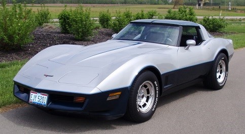 1981 Silver Two-Tone Corvette Coupe