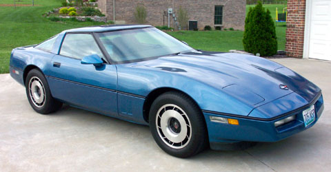 1985 Blue Corvette Coupe