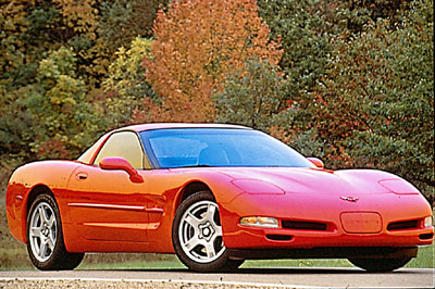 1997 Red Corvette Coupe