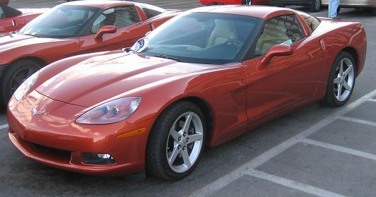 2005 Orange Corvette Coupe