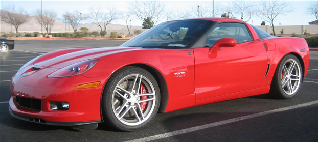2006 Red Chevrolet Corvette Z06