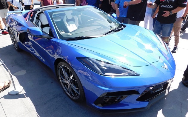 2020 Blue Corvette Mid-Engine Stingray Coupe