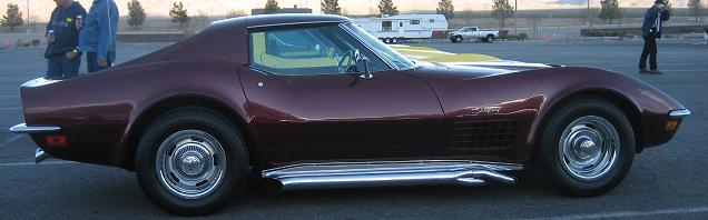 1972 Maroon Corvette Coupe