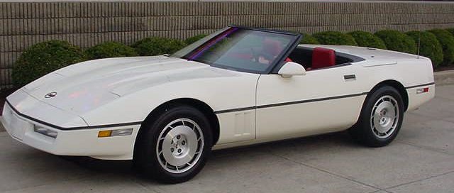 1986 White Convertible Corvette
