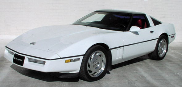 1989 White Corvette Coupe