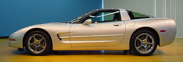 2003 Silver Corvette Coupe