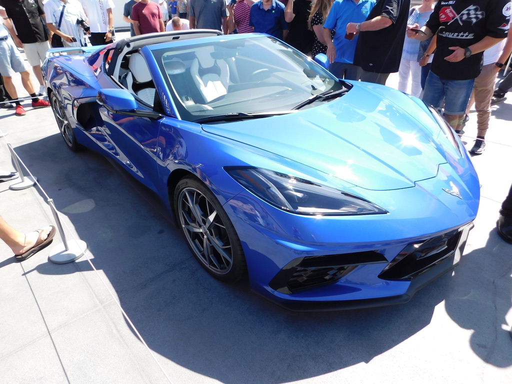 2020 Blue Corvette Mid-Engine Stingray Coupe