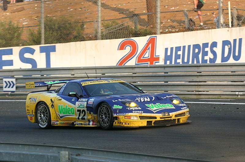 A Corvette C5-R racing at the 2006 24 Hours of Le Mans