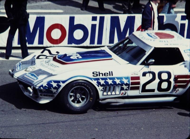 A John Greenwood Corvette racing at the 1972 24 Hours of Le Mans