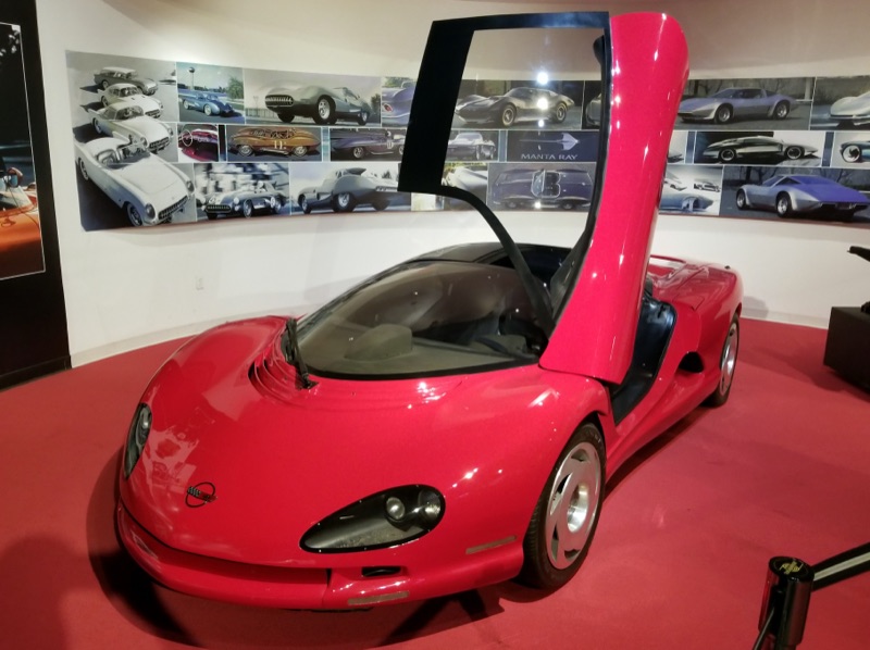 The 1986 Chevrolet Corvette Indy concept car, front view